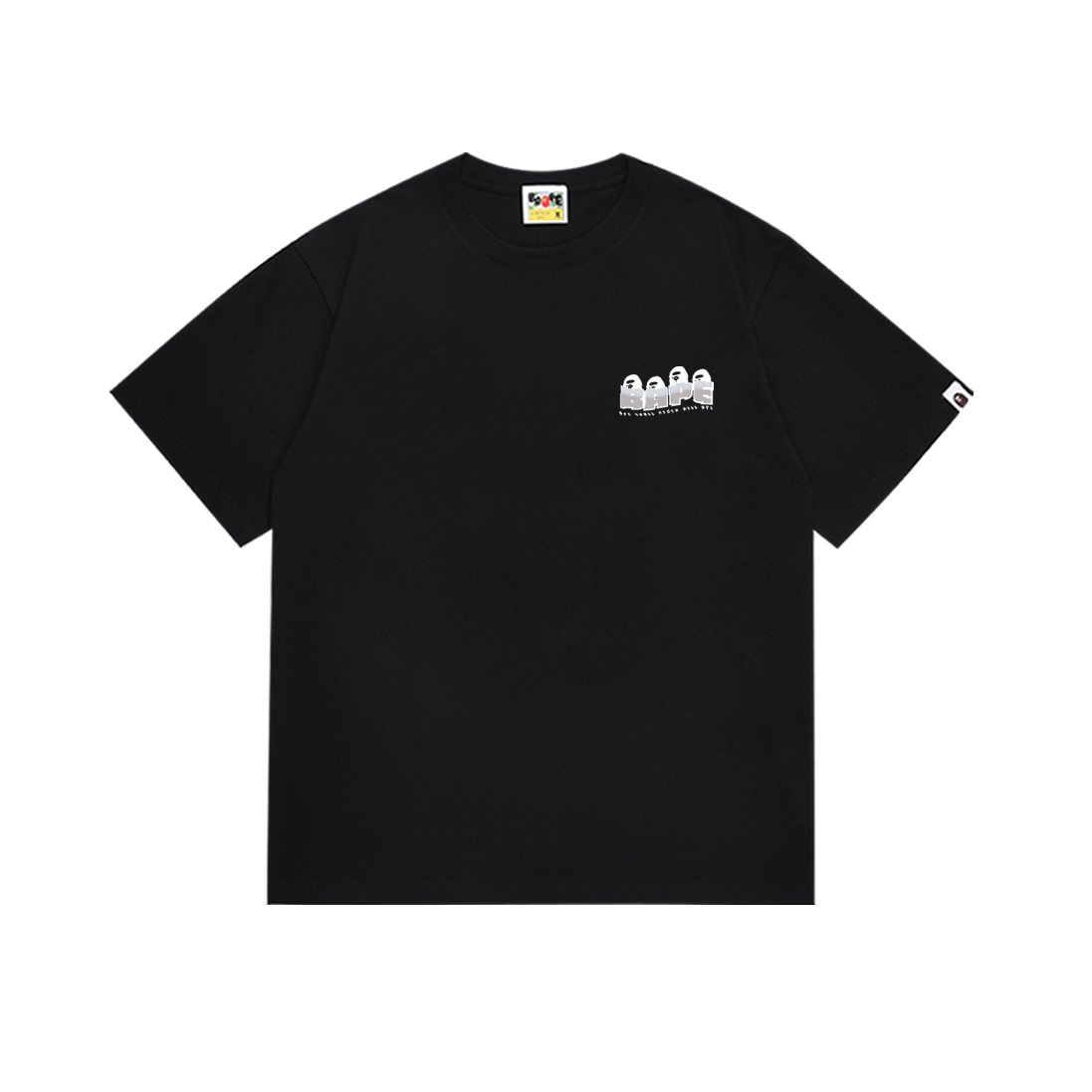 BAPE Ape Head Letter Graphic Short-Sleeve T-Shirt — front