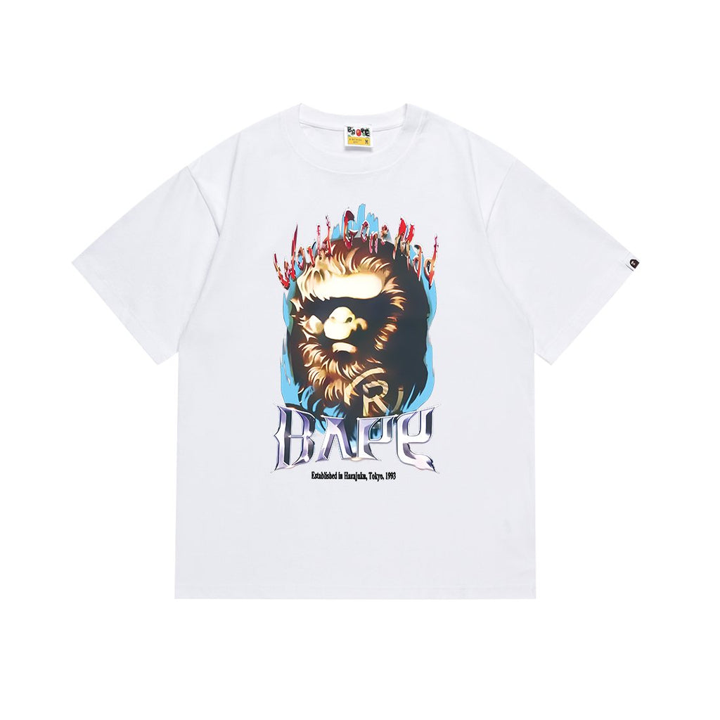 BAPE Flaming Ape Graphic T-Shirt — front