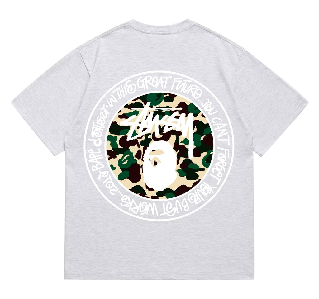 BAPE Circular Camo Ape Graphic T-Shirt — back