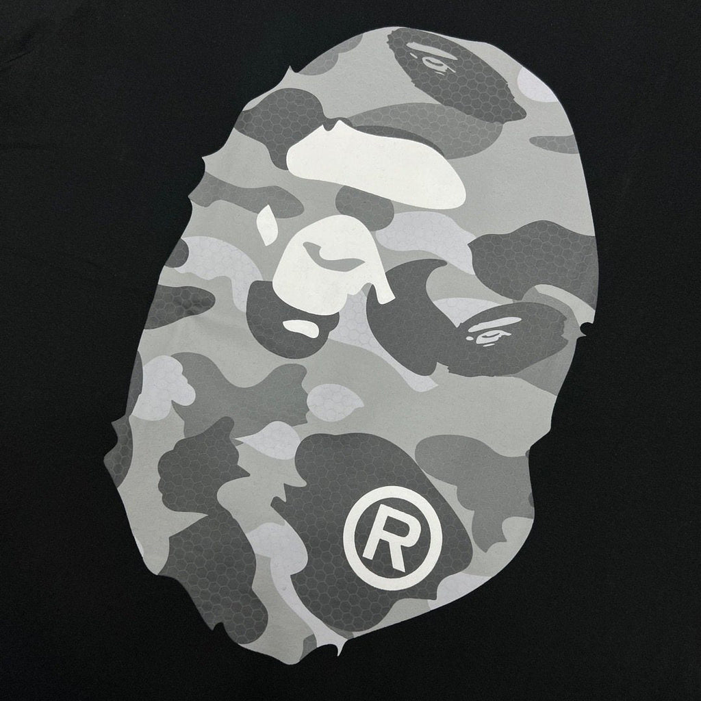 BAPE Grey Camo Ape Head Graphic T-Shirt — detail