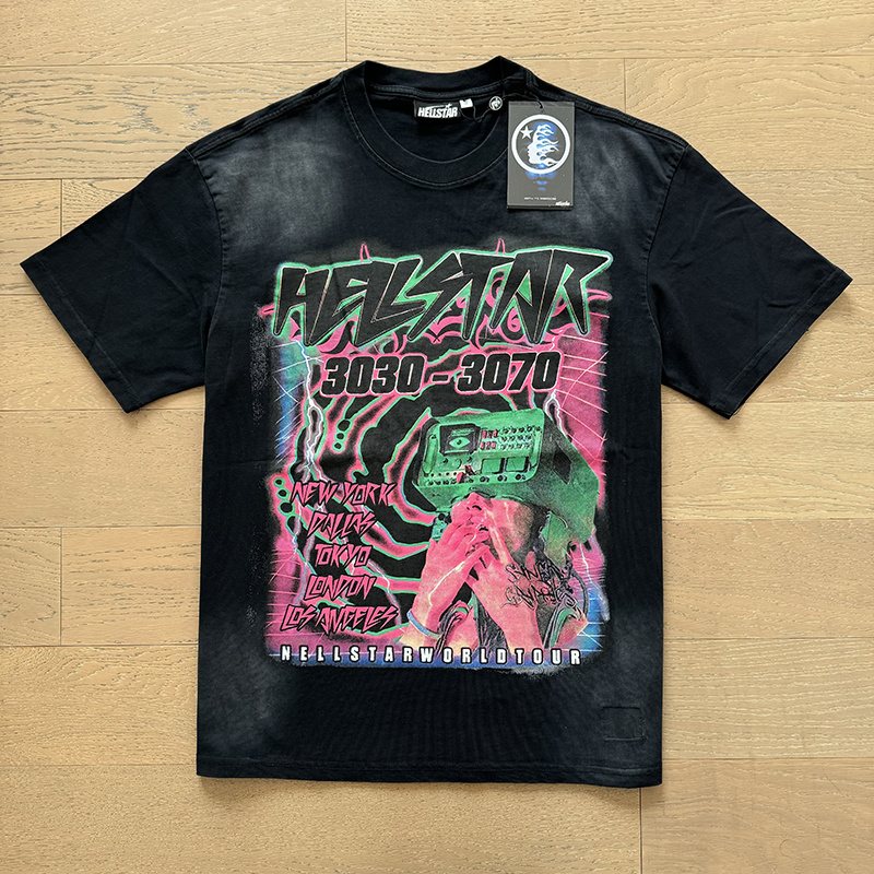 Hellstar World Tour Graphic Short-Sleeve T-Shirt — hang_tag