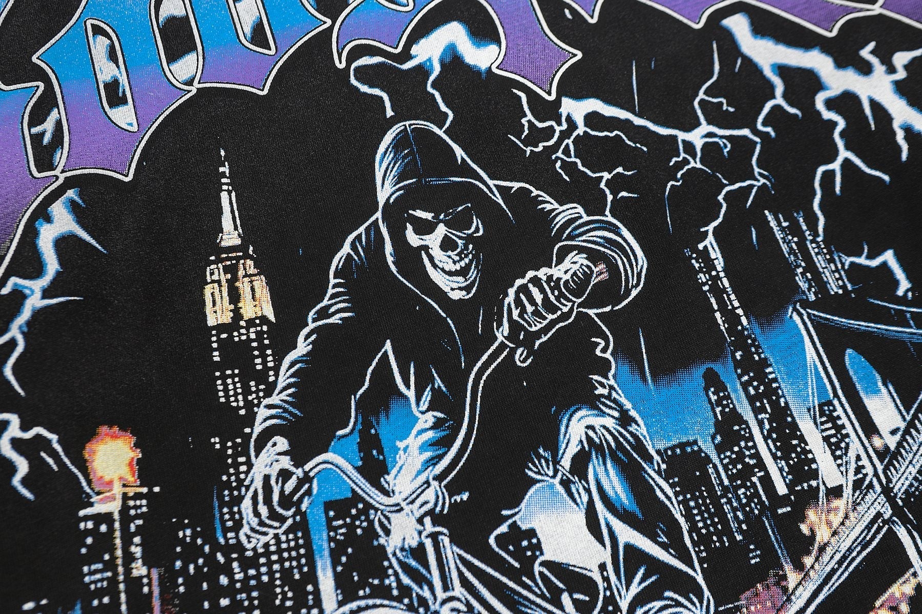 Godspeed Biker City Graphic Long-Sleeve T-Shirt — detail