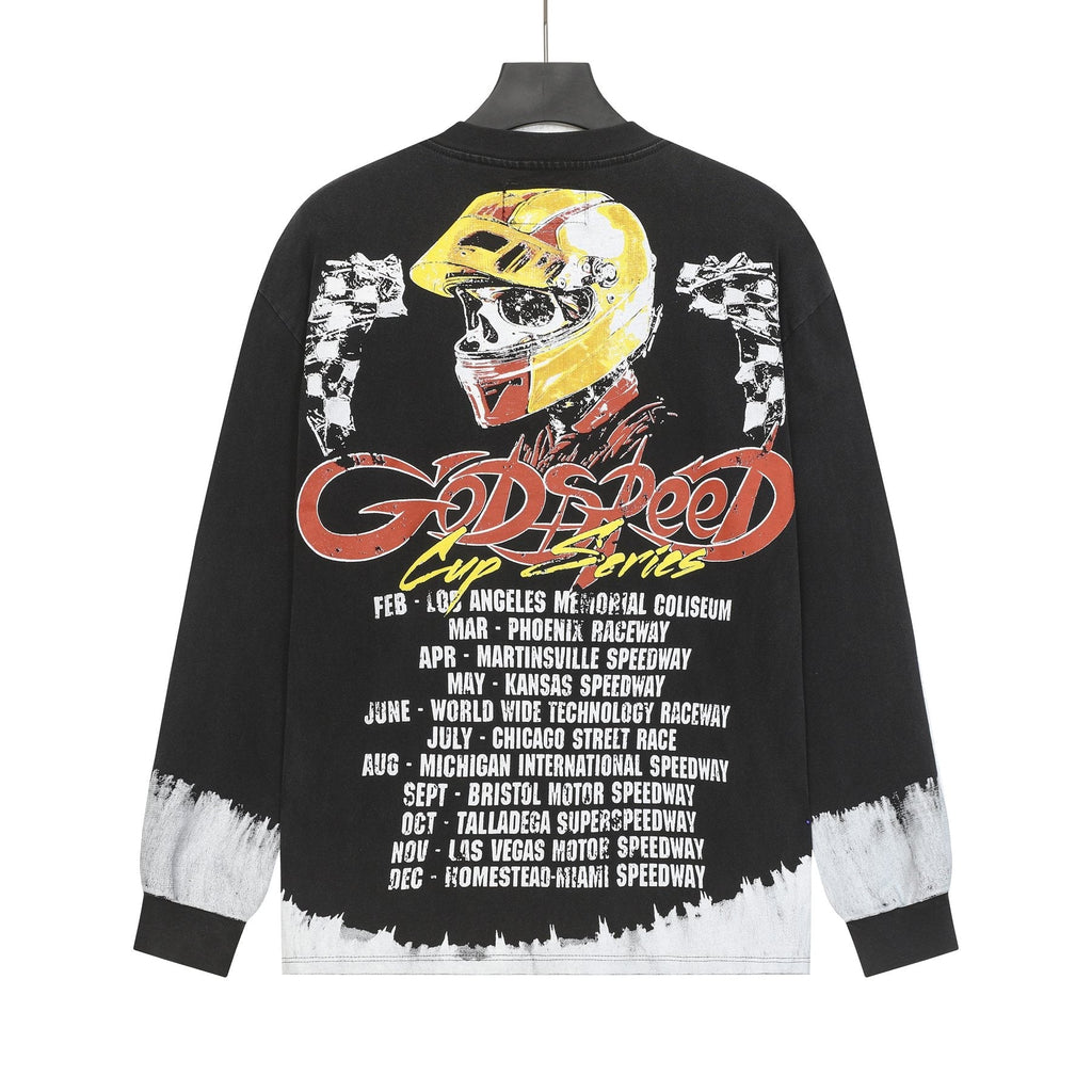 Godspeed Cup Series Racing Graphic Long-Sleeve T-Shirt — back