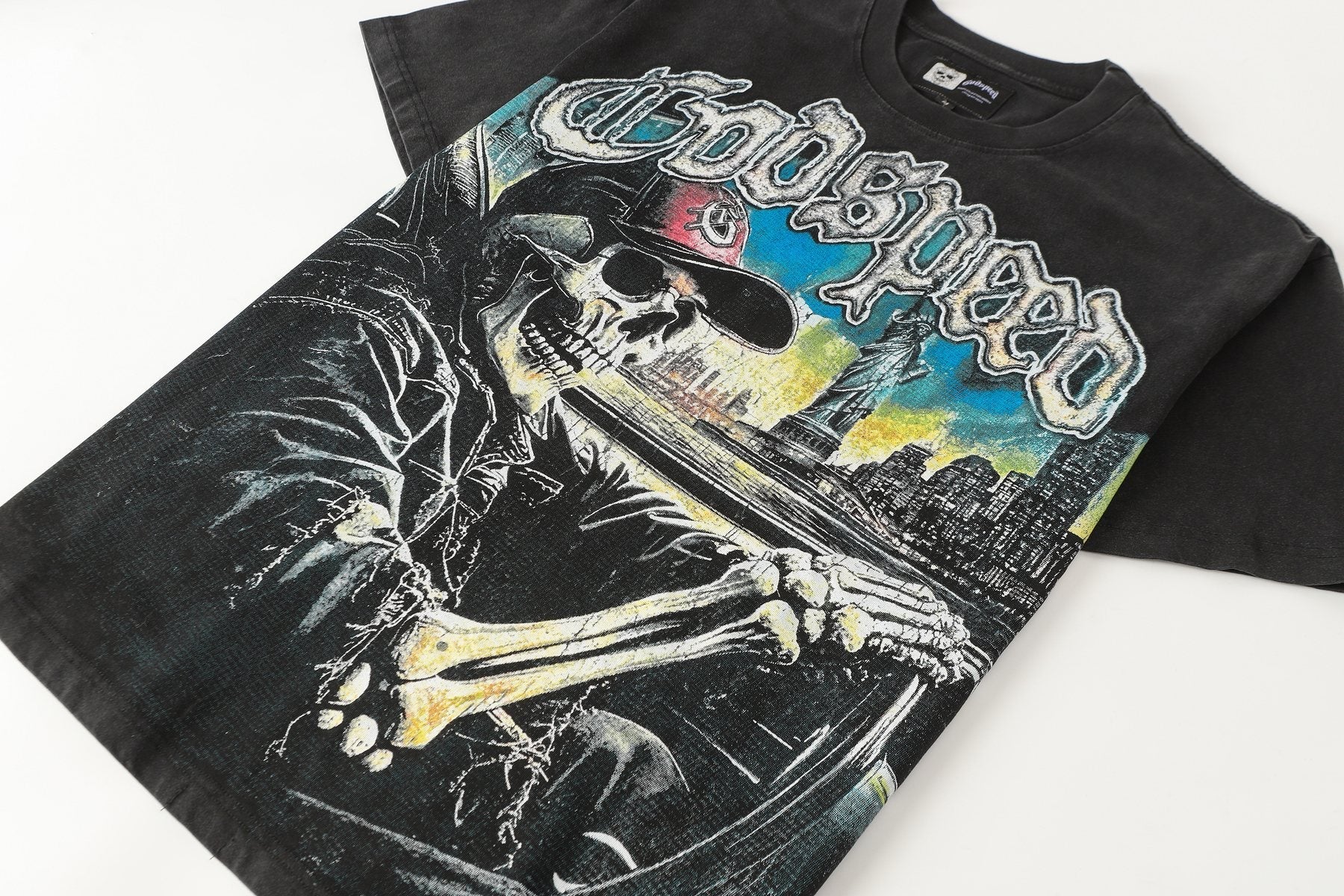 Godspeed Skull City Graphic T-Shirt — front