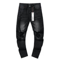 Purple Brand Distressed Black Washed Jeans — hero