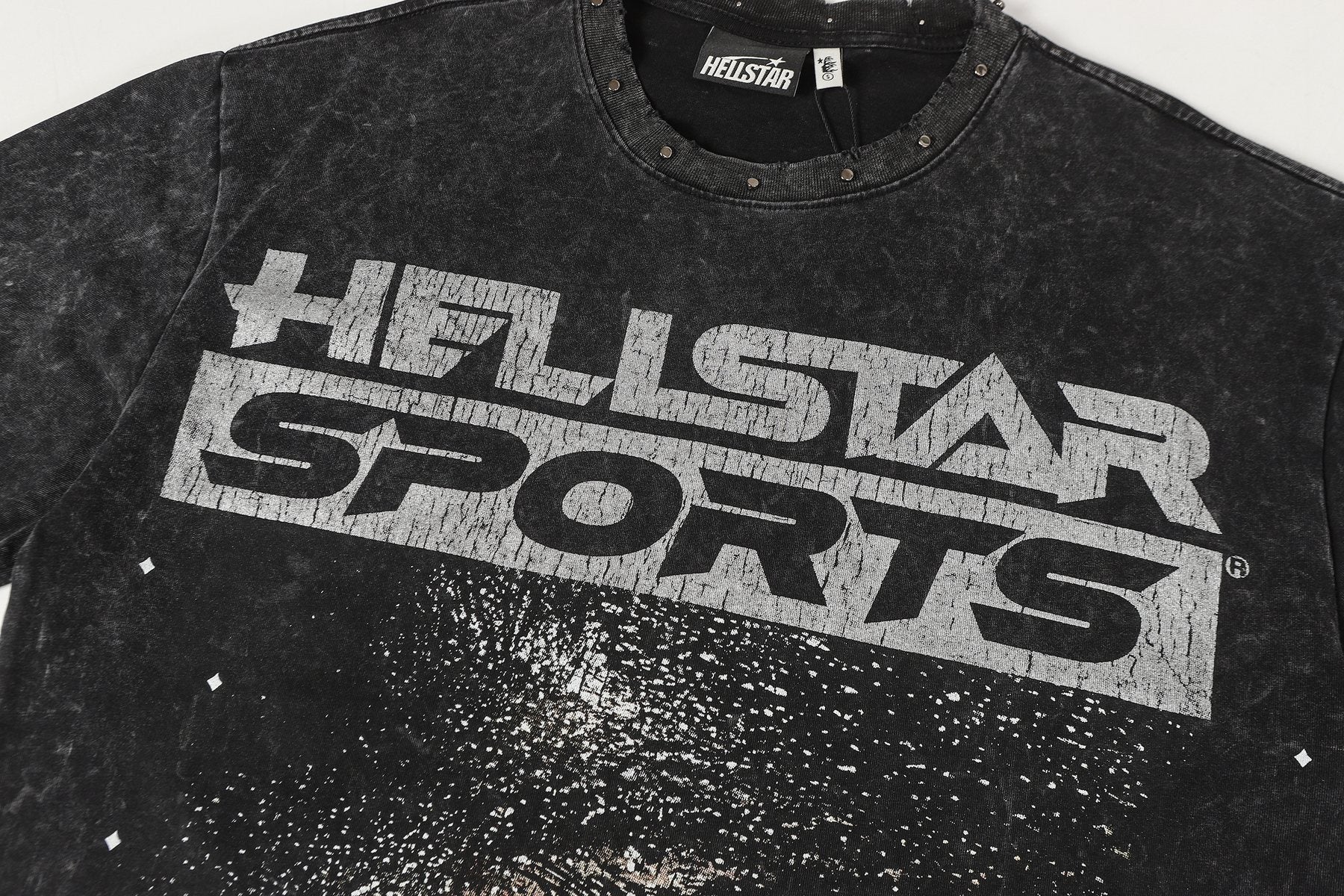 Hellstar Face & Flame Graphic T-Shirt — detail