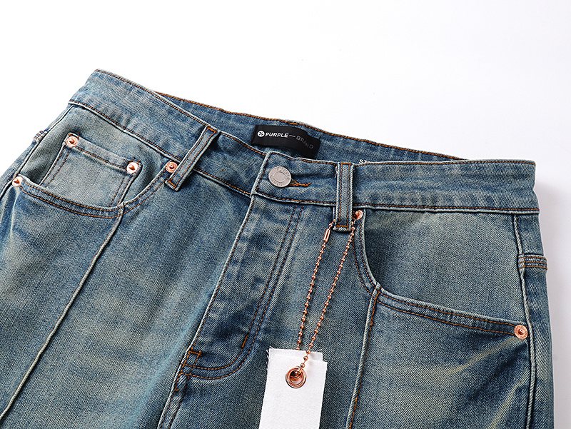 Purple Brand Light Blue Flared Jeans — detail