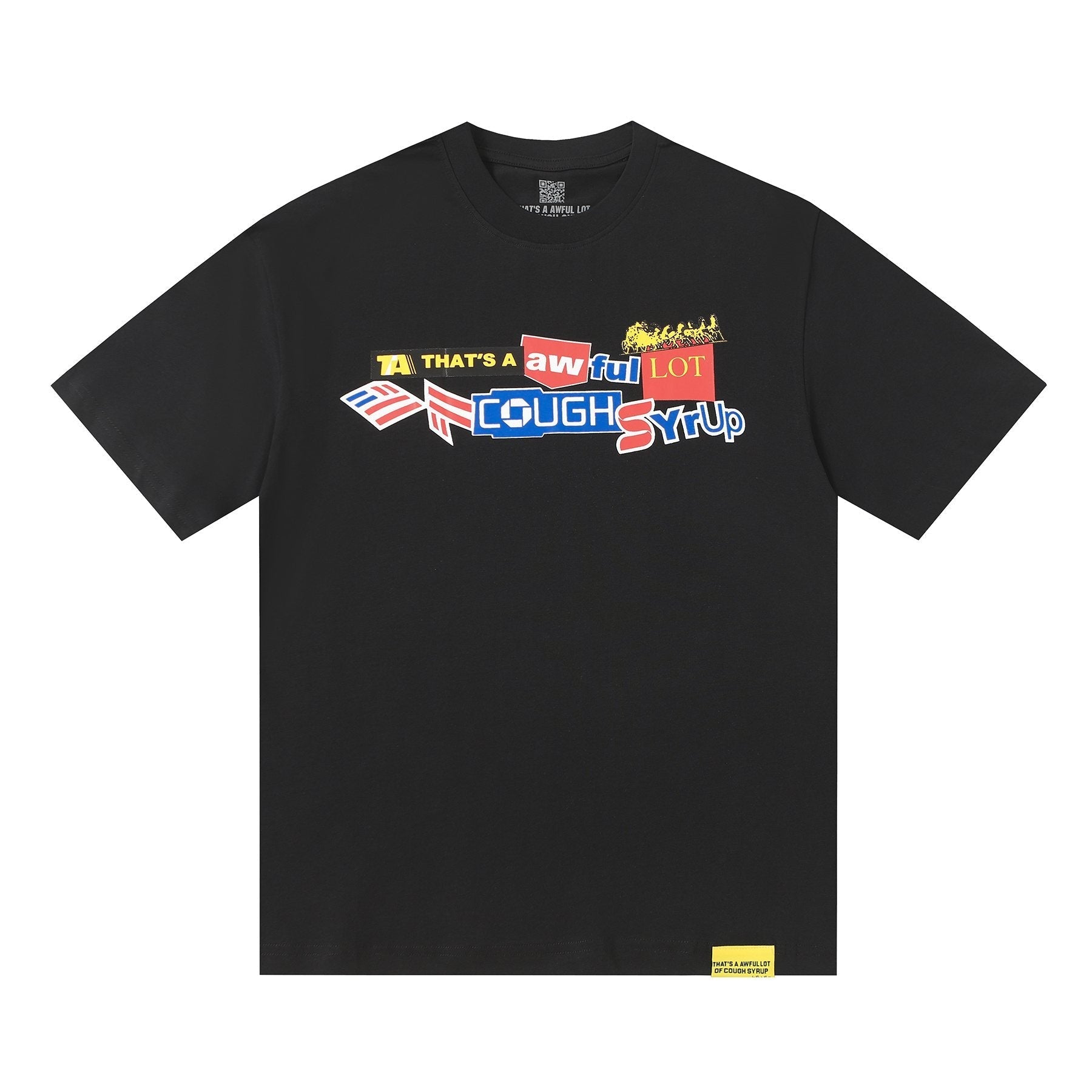 THAT'S A AWFUL LOT OF COUGH SYRUP Front & Back Graphic Short-Sleeve T-Shirt — front