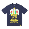 THAT'S A AWFUL LOT OF COUGH SYRUP Navy Graphic Short-Sleeve T-Shirt — hero