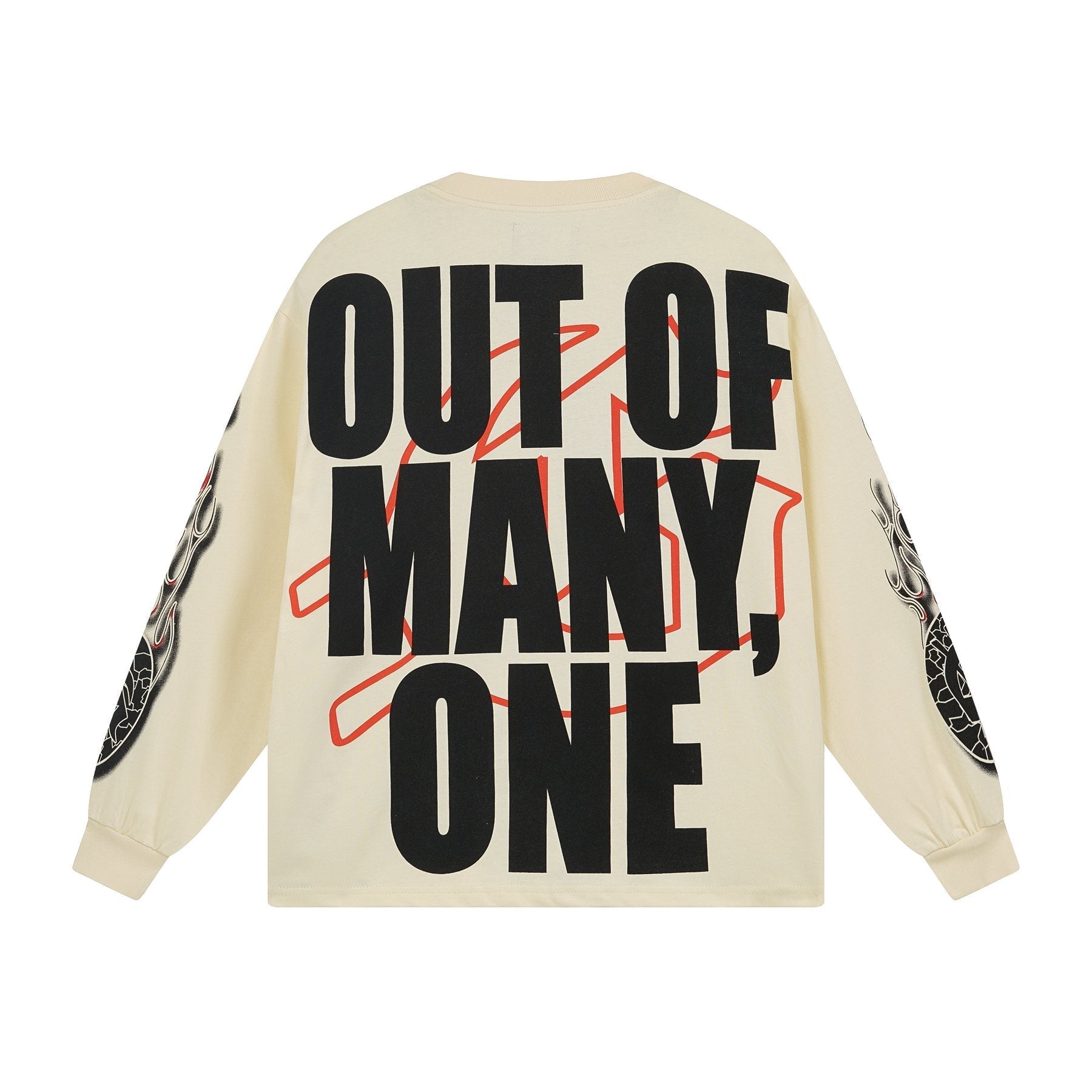 Godspeed Out of Many One Graphic Long-Sleeve T-Shirt — back