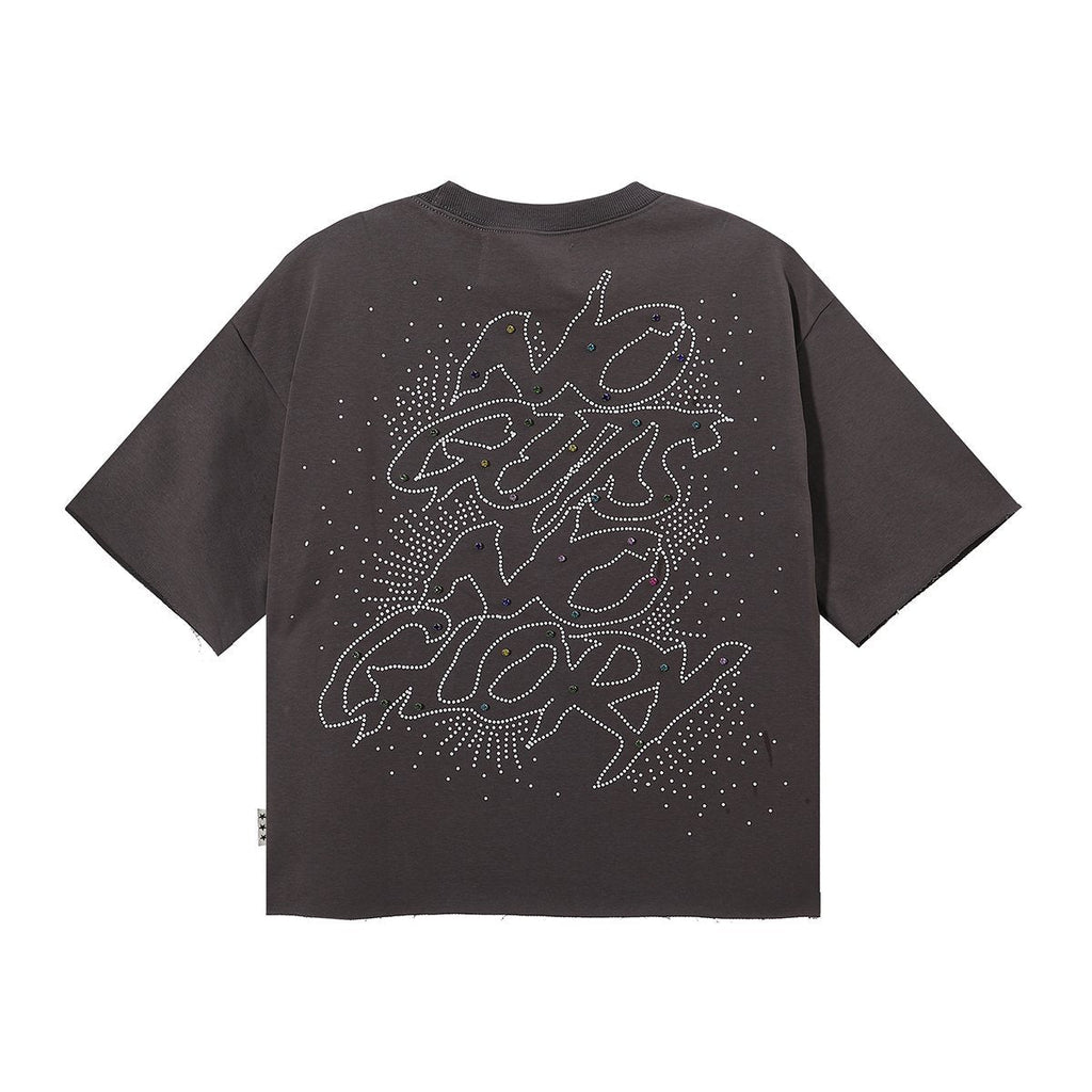 BKYS Revival No Gut No Glory Rhinestone Cropped T-Shirt — back