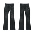 Purple Brand Black Distressed Flared Jeans — hero