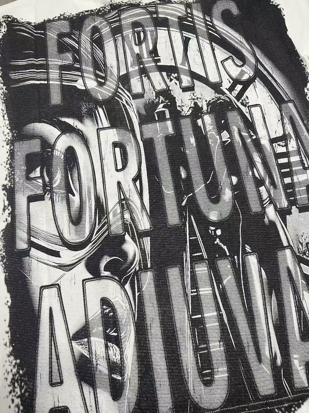 Godspeed Fortis Fortuna Graphic T-Shirt — detail