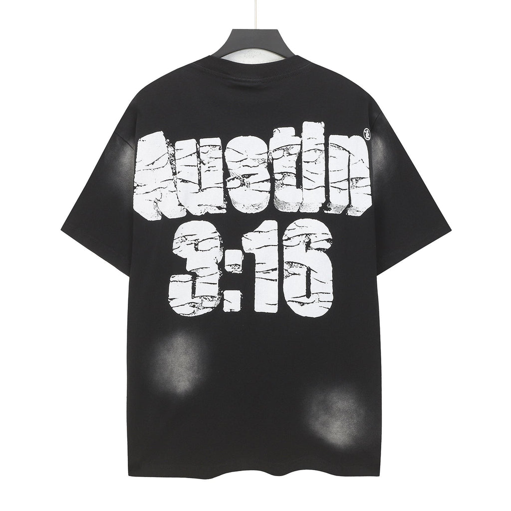 Hellstar 3:16 Distressed Graphic T-Shirt — back