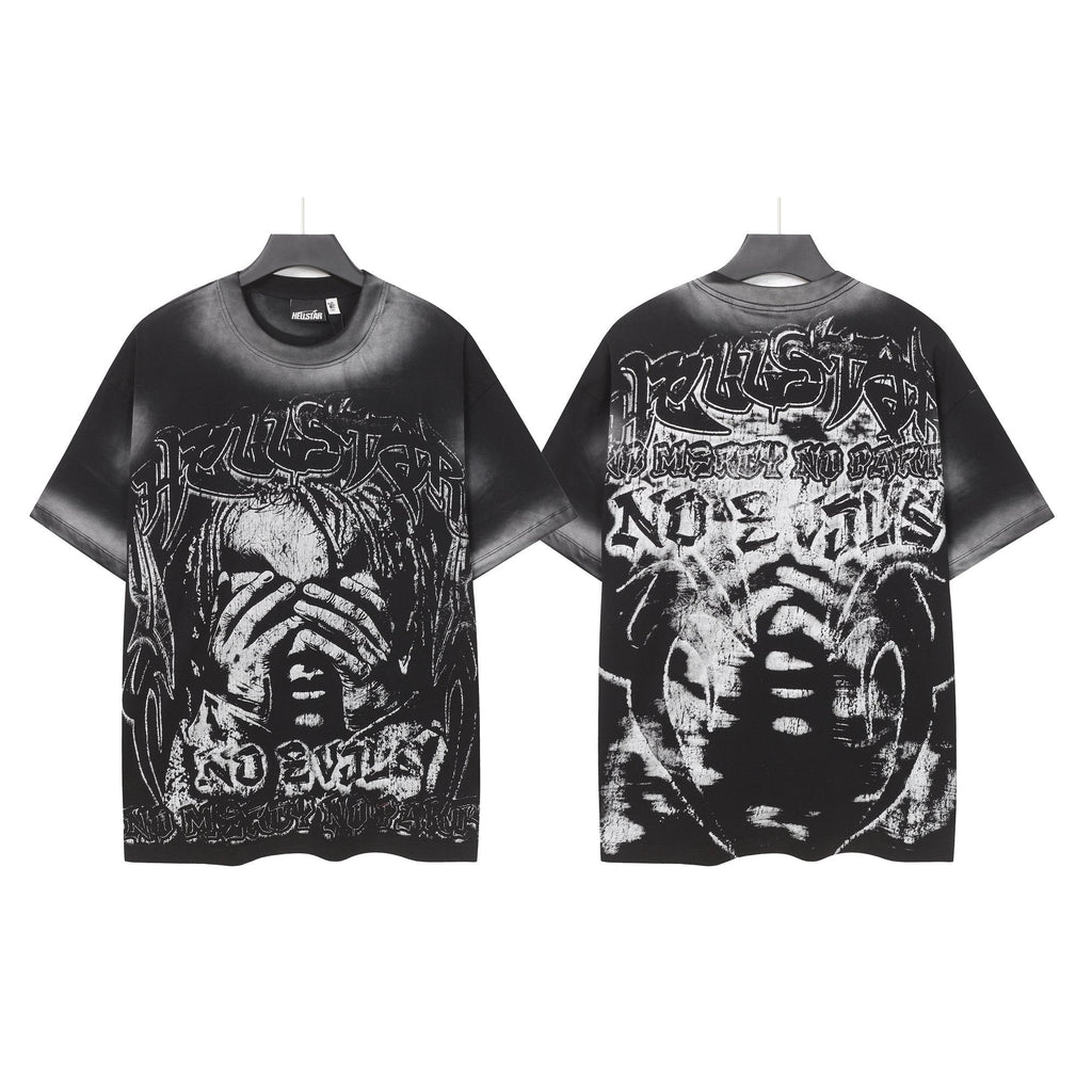 Hellstar No Evil Distressed Graphic T-Shirt — hero