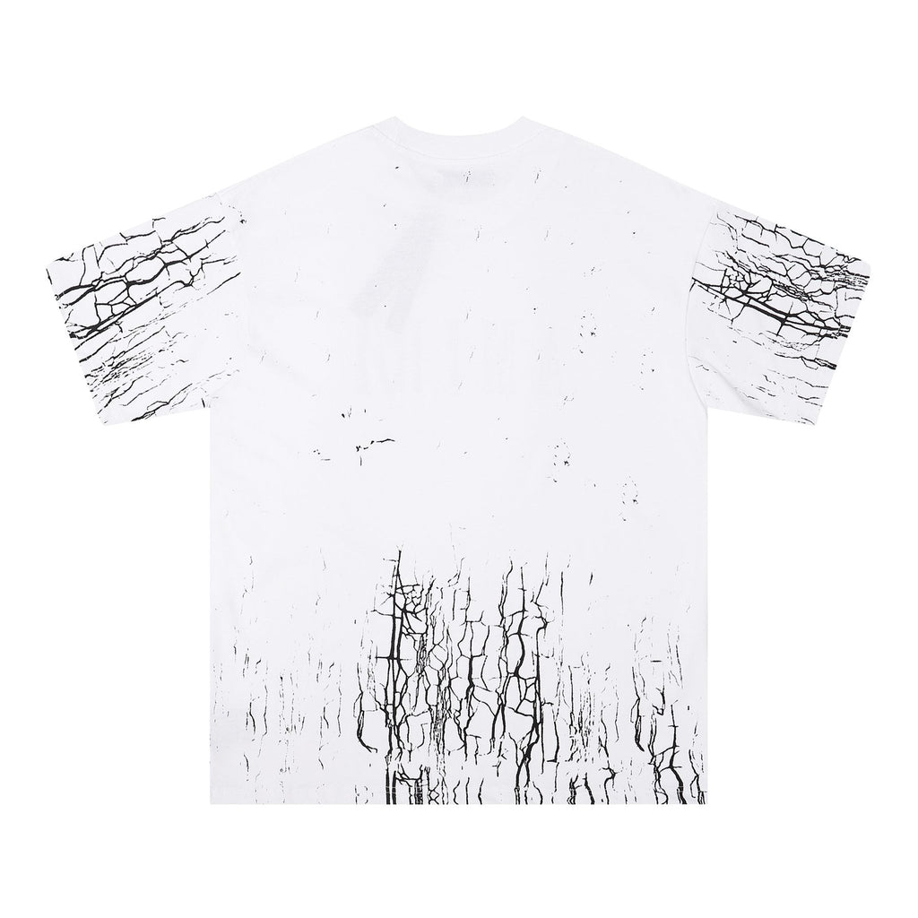 AMIRI Distressed Crackle Graphic T-Shirt — back
