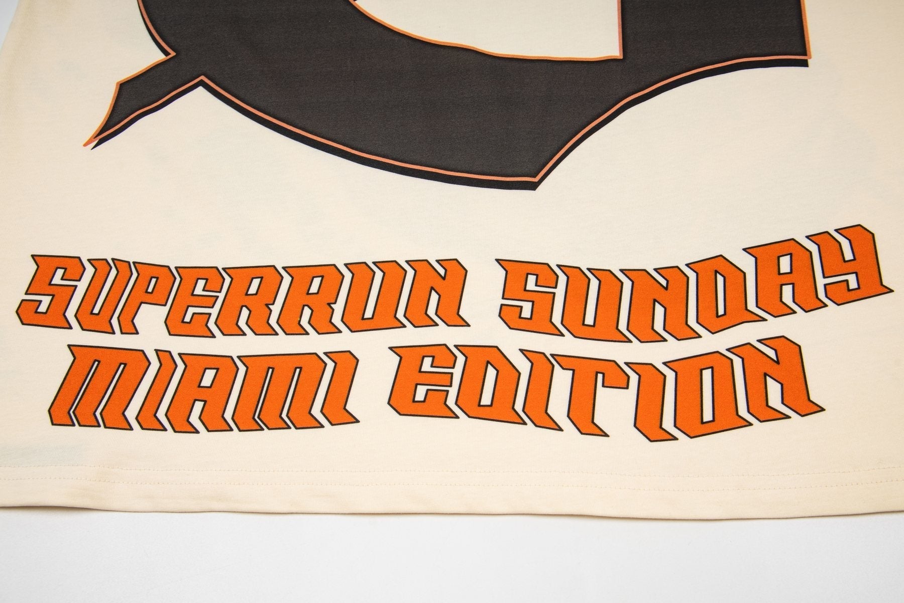 Godspeed Cream Car Graphic Short-Sleeve T-Shirt — detail