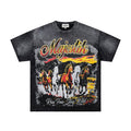 MAJESTIK Rhinestone Distressed Graphic T-Shirt — hero