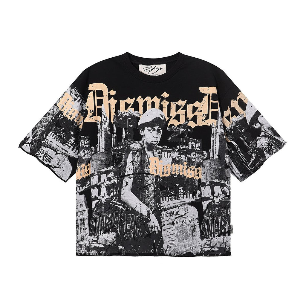BKYS Revival Dismiss Photo-Collage Cropped T-Shirt — hero