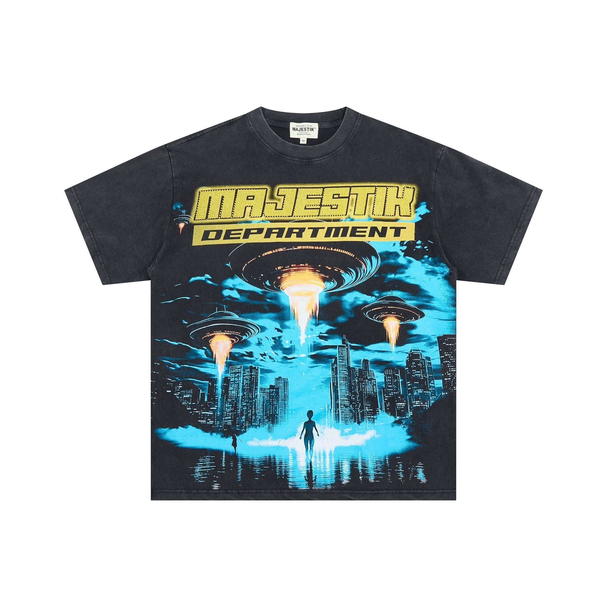 MAJESTIK UFO City Graphic Short-Sleeve T-Shirt — hero