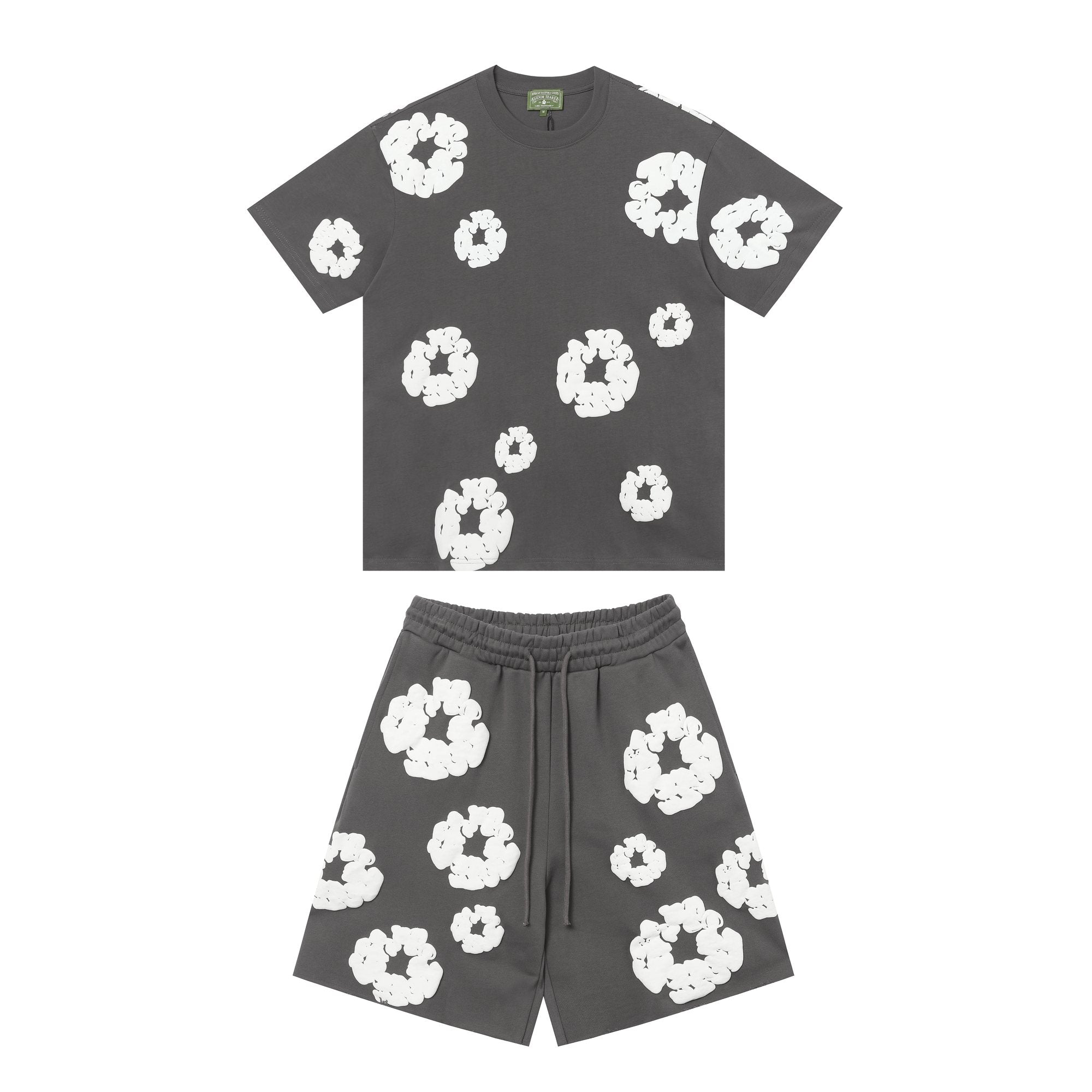 DENIM TEARS All-Over Flower Short-Sleeve Set — front