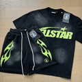 Hellstar Angular Star Logo T-Shirt & Shorts Set — front
