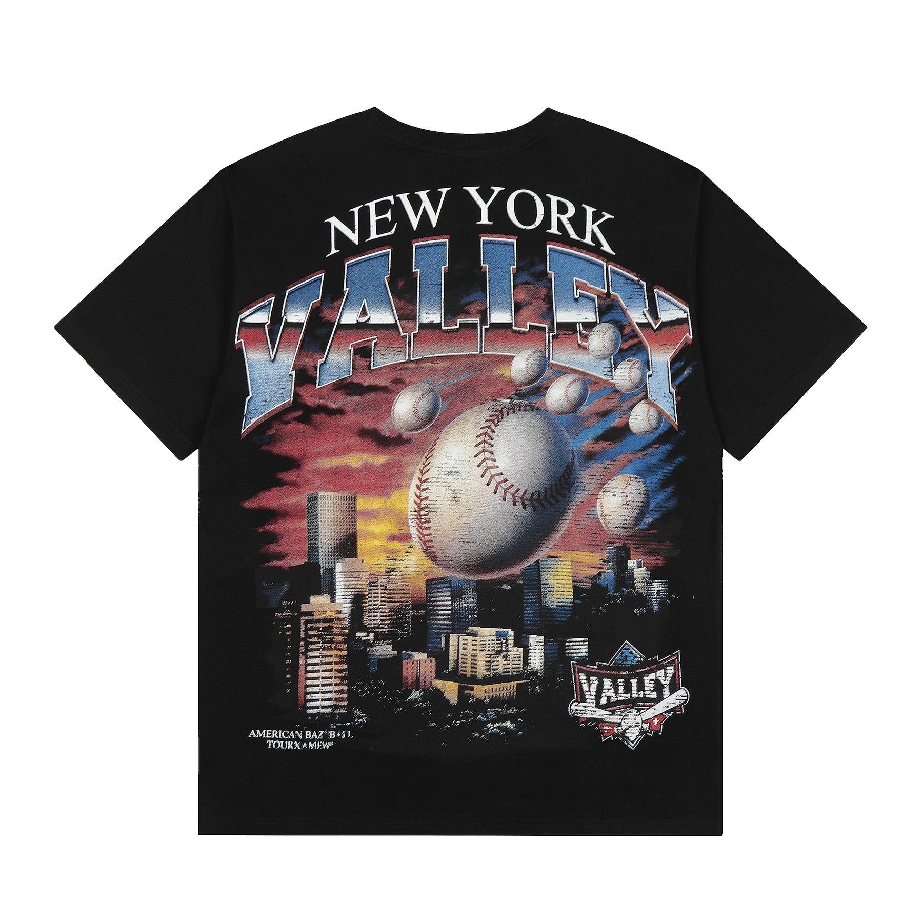 VALLEY New York Baseball Graphic T-Shirt — back