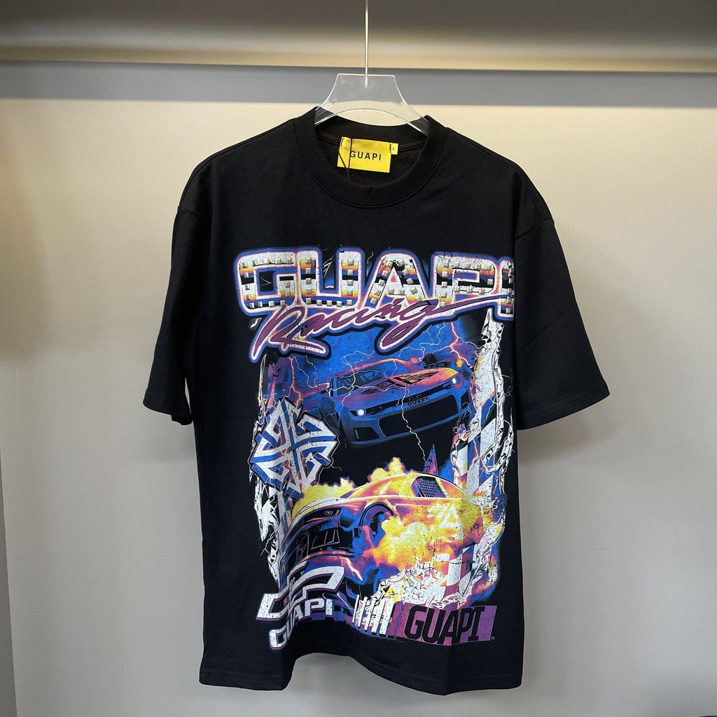 GUAPI Racing Car Graphic T-Shirt — front