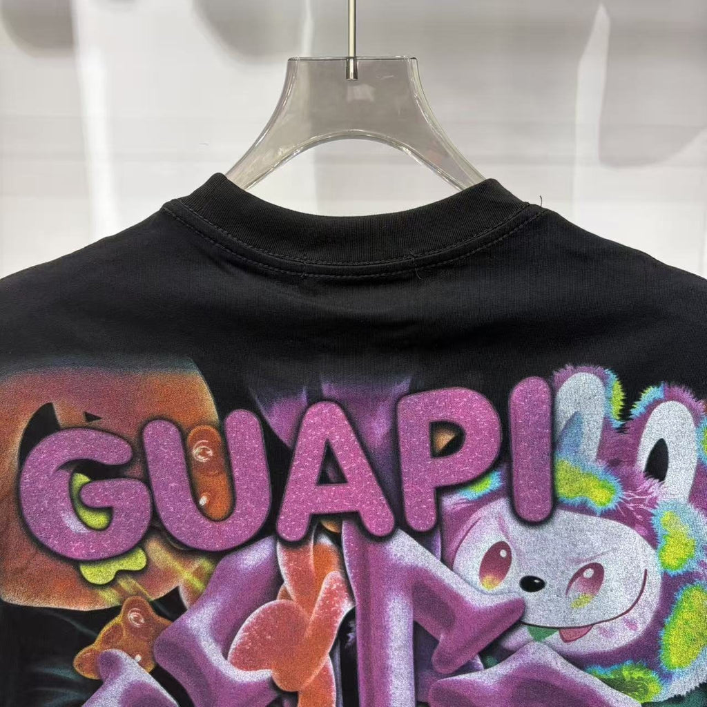 GUAPI Character Graphic Short-Sleeve T-Shirt — detail