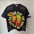 Rough Play Battle Wounds Graphic T-Shirt - Black — hero