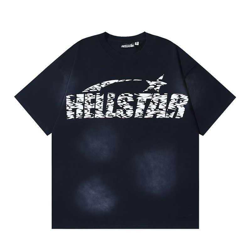 Hellstar Washed Black Face Graphic T-Shirt — hero