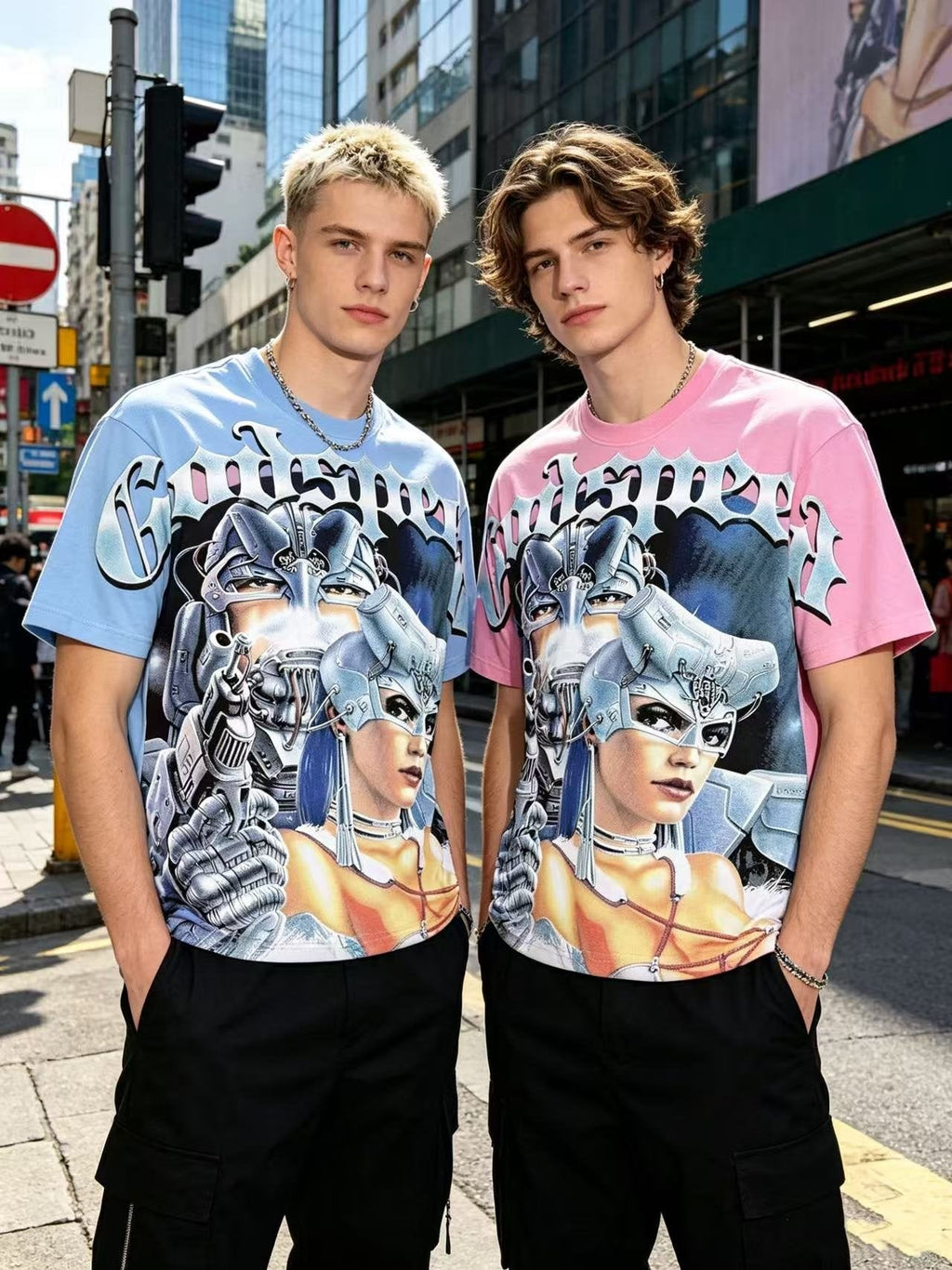 Godspeed Gothic Front Graphic T-Shirt — context