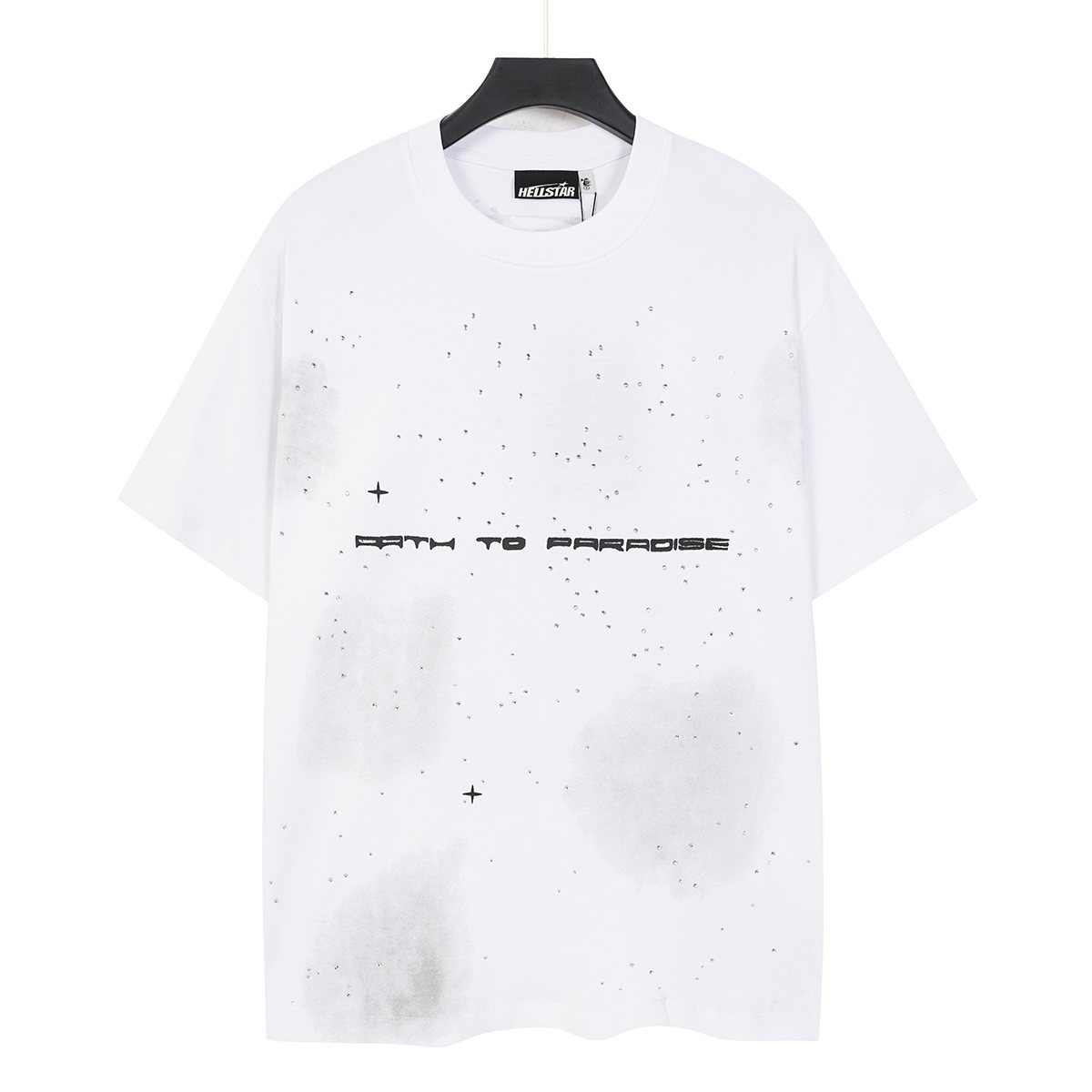 Hellstar Path to Paradise Rhinestone Graphic T-Shirt — front
