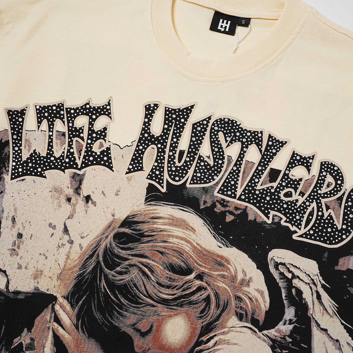 Life Hustlere No Days Off Angel Graphic T-Shirt — detail
