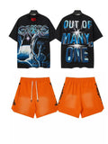 Godspeed Out Of Many Astronaut T-Shirt & Shorts Set — front