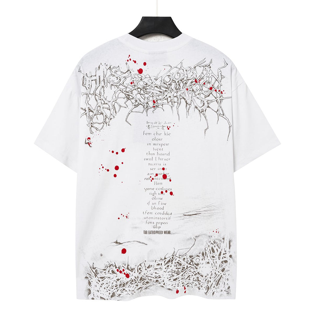 Hellstar Ivory White NFC Detail Short-Sleeve T-Shirt — back