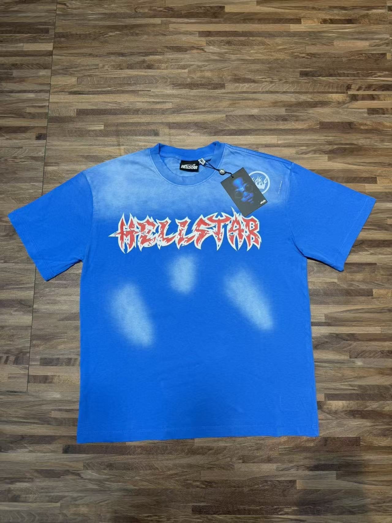 Hellstar Washed Panel Graphic T-Shirt — front