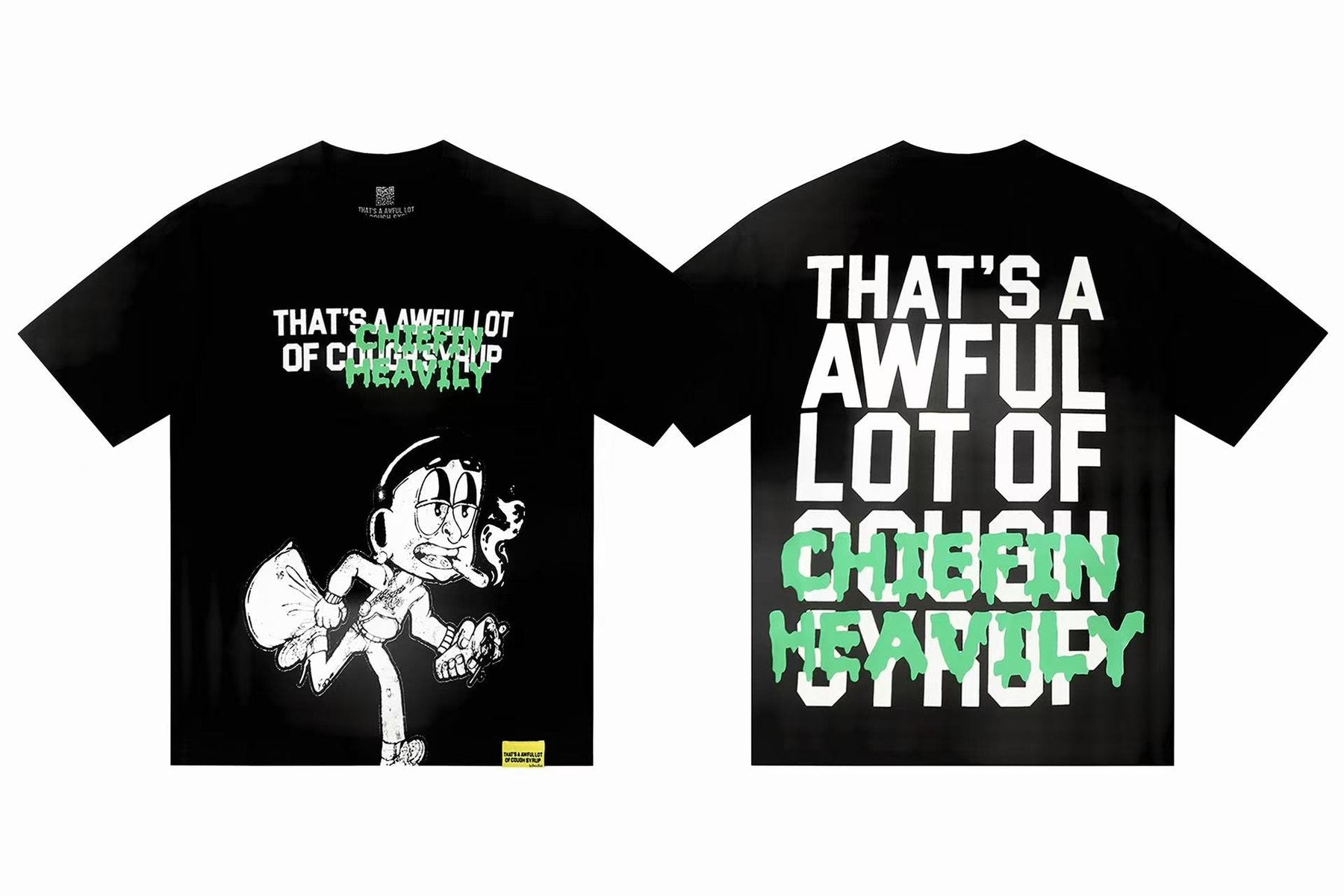 THAT'S A AWFUL LOT OF COUGH SYRUP Graphic Short-Sleeve Set — detail