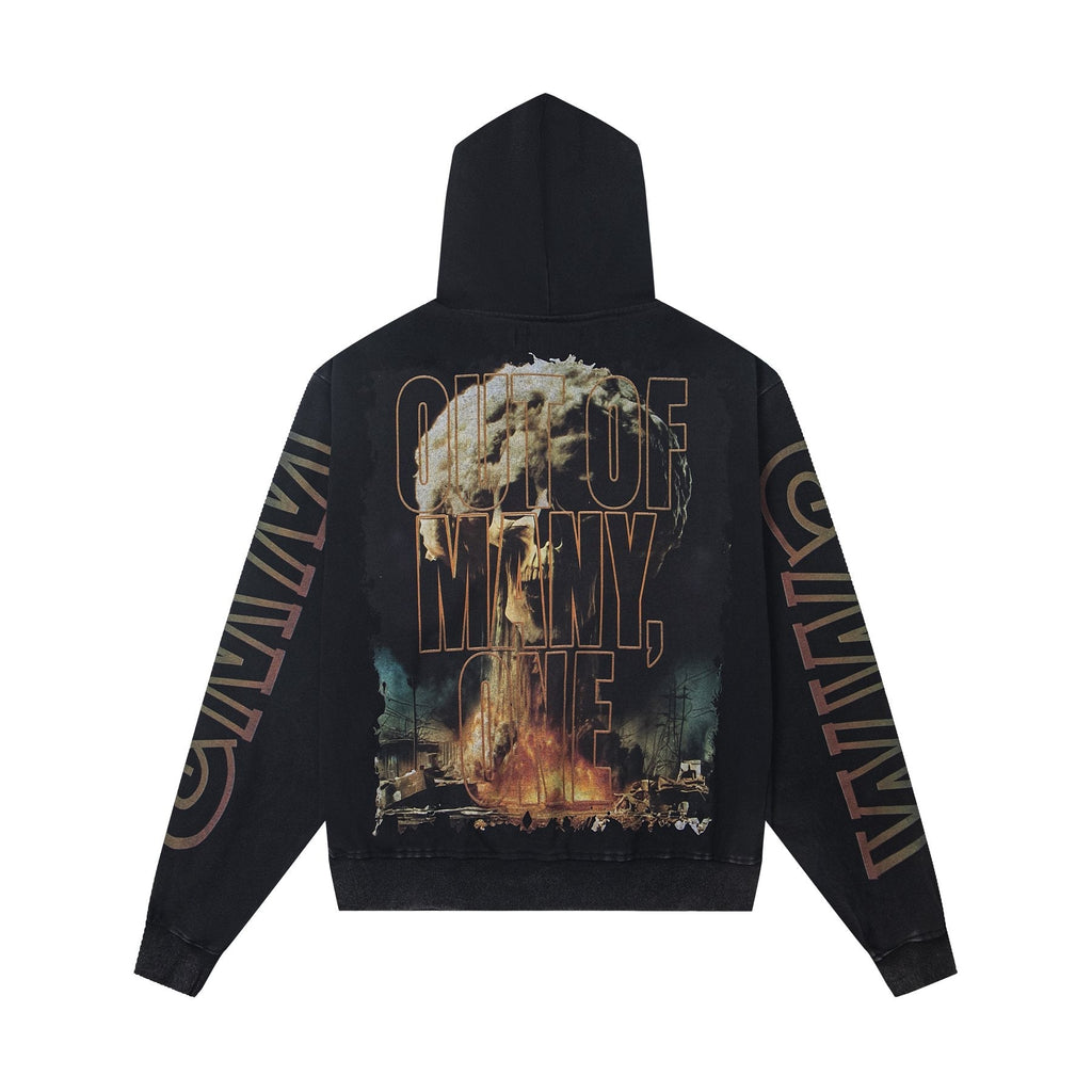Godspeed Skeleton Hand Graphic Hoodie — back
