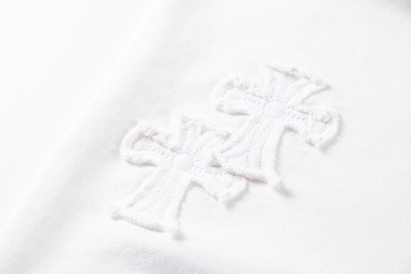 Chrome Hearts Rhinestone Horseshoe Applique Crewneck Sweatshirt — detail