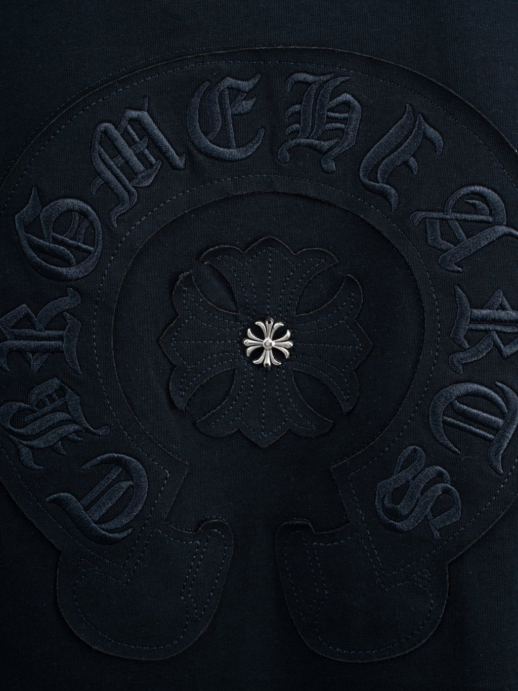 Chrome Hearts Horseshoe Floral Graphic T-Shirt — detail
