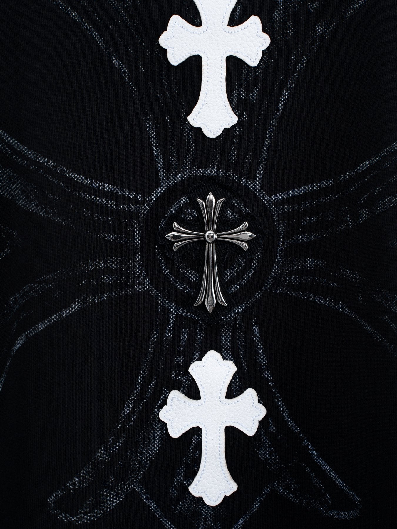 Chrome Hearts Cross Badge Graphic Short-Sleeve T-Shirt — detail