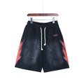 Hellstar Washed Black Lightning Graphic Shorts — hero