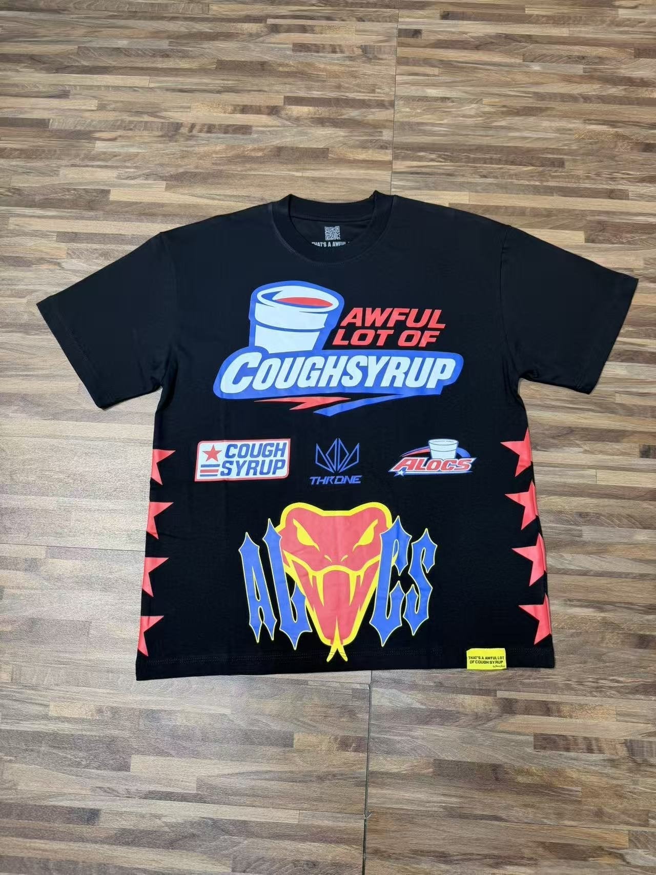 THAT'S A AWFUL LOT OF COUGH SYRUP Front & Back Graphic T-Shirt — front