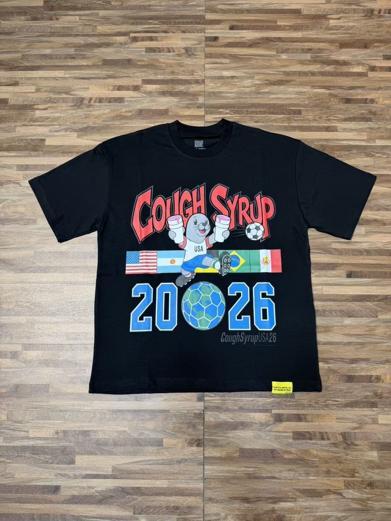THAT'S A AWFUL LOT OF COUGH SYRUP Soccer Graphic T-Shirt — front