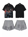 Godspeed Astronaut Rider Graphic T-Shirt and Shorts Set — front