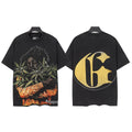 Godspeed Leaf Graphic Washed Black T-Shirt — hero