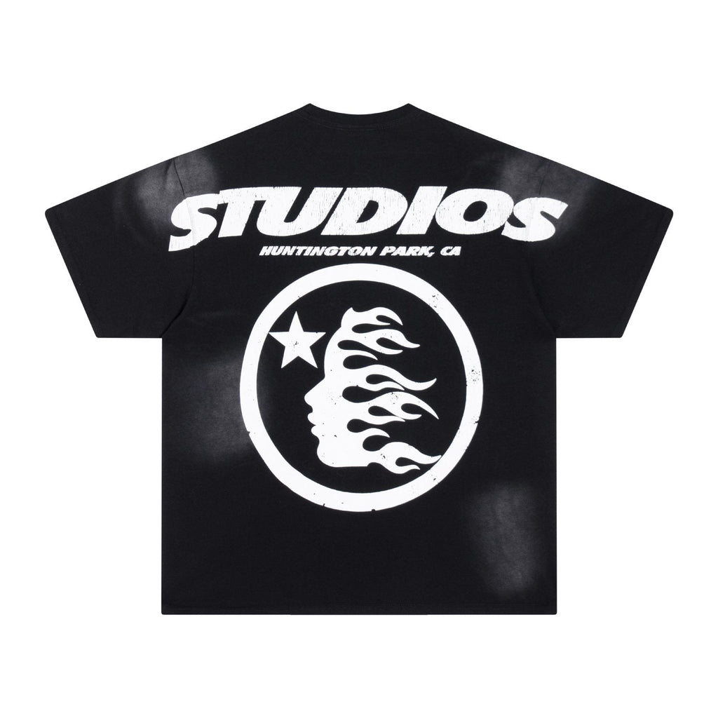 Hellstar Flaming Head Graphic T-Shirt — back