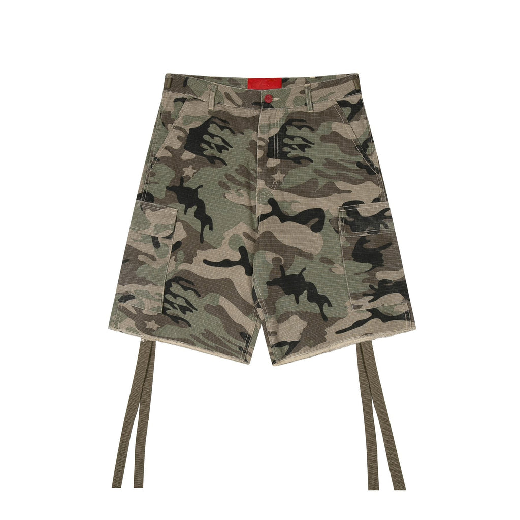 Hellstar Camo Cargo Shorts — front