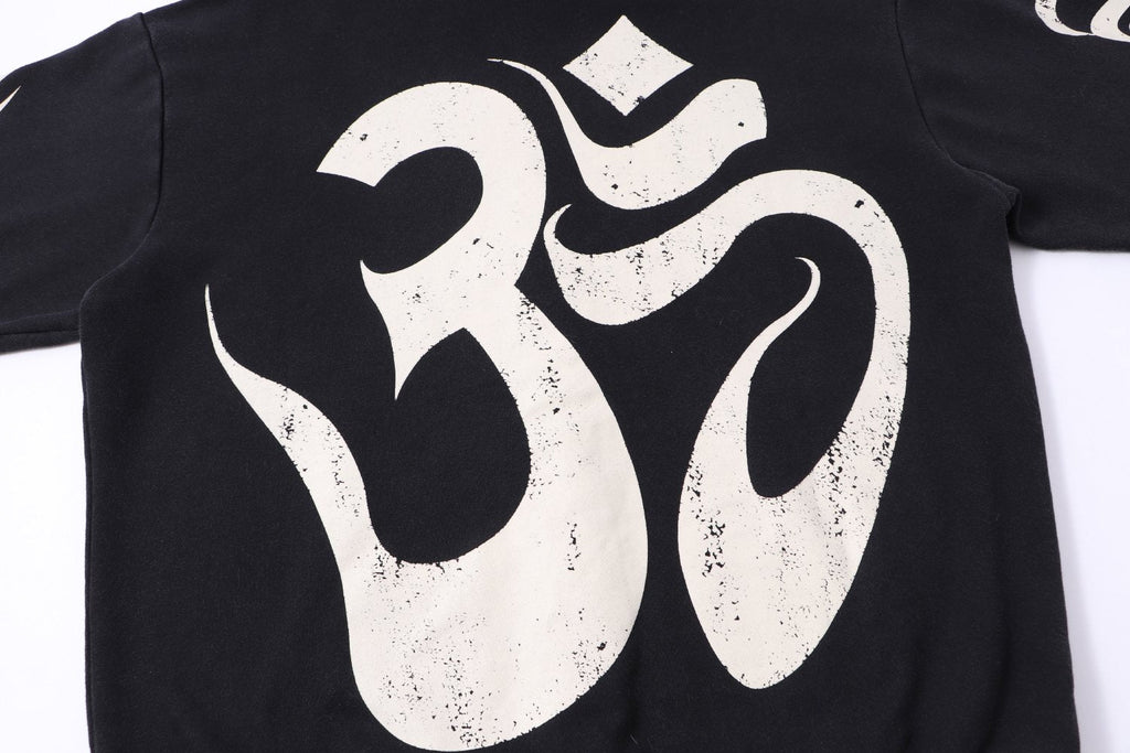 Hellstar Om Graphic Zip-Up Hoodie — detail
